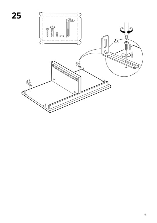 A printed assembly manual page